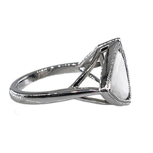 Load image into Gallery viewer, ANTIQUE VINTAGE ART DECO BLACK and WHITE ONYX RING in PLATINUM