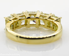 Load image into Gallery viewer, 4.07CT ESTATE VINTAGE RADIANT DIAMOND ENGAGEMENT WEDDING BAND RING 18K YG