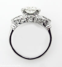 Load image into Gallery viewer, GIA 3.08CT ANTIQUE VINTAGE OLD MINE PEAR DIAMOND ENGAGEMENT WEDDING RING PLAT