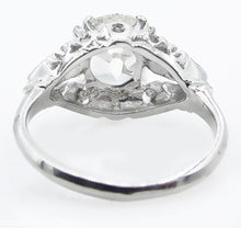 Load image into Gallery viewer, GIA 3.08CT ANTIQUE VINTAGE OLD MINE PEAR DIAMOND ENGAGEMENT WEDDING RING PLAT