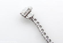 Load image into Gallery viewer, 7.50CT ESTATE VINTAGE ROUND DIAMOND TENNIS NECKLACE 14K WHITE GOLD