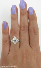 Load image into Gallery viewer, 2.25CT ANTIQUE VINTAGE DECO OLD MARQUISE DIAMOND ENGAGEMENT WEDDING RING PLT EGL