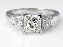 Load image into Gallery viewer, GIA 1.60CT ESTATE VINTAGE PRINCESS DIAMOND ENGAGEMENT WEDDING RING 14K WG