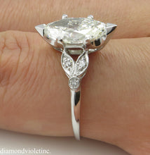 Load image into Gallery viewer, 2.25CT ANTIQUE VINTAGE DECO OLD MARQUISE DIAMOND ENGAGEMENT WEDDING RING PLT EGL