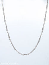 Load image into Gallery viewer, 7.50CT ESTATE VINTAGE ROUND DIAMOND TENNIS NECKLACE 14K WHITE GOLD