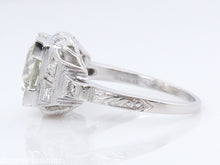 Load image into Gallery viewer, 3.07CT ANTIQUE VINTAGE DECO OLD EURO DIAMOND ENGAGEMENT WEDDING RING PLAT EGL