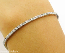 Load image into Gallery viewer, 2.50CT ESTATE VINTAGE ROUND DIAMOND TENNIS BRACELET 14K WHITE GOLD