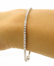 Load image into Gallery viewer, 2.50CT ESTATE VINTAGE ROUND DIAMOND TENNIS BRACELET 14K WHITE GOLD