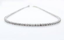 Load image into Gallery viewer, 7.50CT ESTATE VINTAGE ROUND DIAMOND TENNIS NECKLACE 14K WHITE GOLD