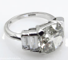 Load image into Gallery viewer, 5.07CT ESTATE VINTAGE OLD EURO DIAMOND ENGAGEMENT WEDDING RING 18K WG EGL USA