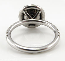 Load image into Gallery viewer, 3.00CT ESTATE VINTAGE ROUND BLACK DIAMOND ENGAGEMENT WEDDING RING 18KWG EGL USA