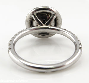 3.00CT ESTATE VINTAGE ROUND BLACK DIAMOND ENGAGEMENT WEDDING RING 18KWG EGL USA