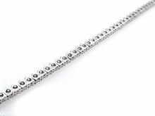 Load image into Gallery viewer, 7.50CT ESTATE VINTAGE ROUND DIAMOND TENNIS NECKLACE 14K WHITE GOLD