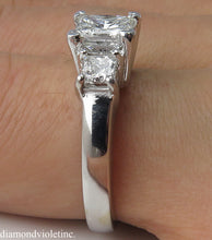 Load image into Gallery viewer, GIA 1.60CT ESTATE VINTAGE PRINCESS DIAMOND ENGAGEMENT WEDDING RING 14K WG