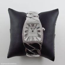 Load image into Gallery viewer, Authentic Cartier La Dona Ladies 29mm by 27mm Watch 18k White Gold bezel with diamond set