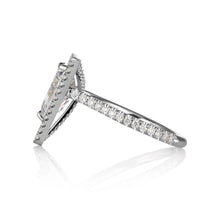 Load image into Gallery viewer, GIA 4.01ct Estate Vintage Trillion Diamond Halo Engagement Wedding Platinum Ring