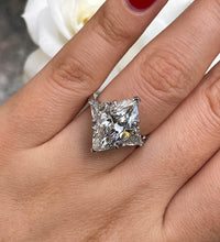 Load image into Gallery viewer, RESERVED... GIA 5.13ct Estate Vintage Marquise Diamond 3 Stone Engagement Wedding Platinum Ring