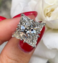 Load image into Gallery viewer, RESERVED... GIA 5.13ct Estate Vintage Marquise Diamond 3 Stone Engagement Wedding Platinum Ring