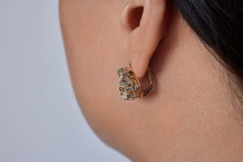 Load image into Gallery viewer, Victorian GIA 5.21ct Old European Diamond Dangling Platinum 18K Rose Gold Earrings