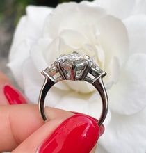 Load image into Gallery viewer, RESERVED... GIA 5.13ct Estate Vintage Marquise Diamond 3 Stone Engagement Wedding Platinum Ring