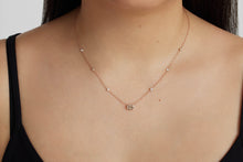 Load image into Gallery viewer, GIA 1.50ct Light Cognac Diamond by The Yard Necklace 14k Rose Gold