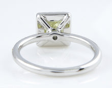 Load image into Gallery viewer, GIA 1.55CT ESTATE FANCY YELLOW RADIANT DIAMOND ENGAGEMENT WEDDING RING PLAT