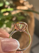 Load image into Gallery viewer, Reserved GIA 5.50ct Estate Vintage Pear Diamond Engagement Wedding 14k Rose Gold Ring