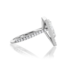 Load image into Gallery viewer, GIA 4.01ct Estate Vintage Trillion Diamond Halo Engagement Wedding Platinum Ring