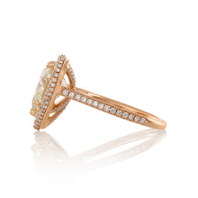 Load image into Gallery viewer, GIA  5.06ct Estate Vintage Heart Diamond Engagement Wedding  Rose Gold Ring