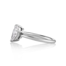 Load image into Gallery viewer, GIA 2.19ct Estate Radiant Pear Diamond Right-hand Platinum Ring