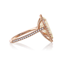 Load image into Gallery viewer, Reserved GIA 5.50ct Estate Vintage Pear Diamond Engagement Wedding 14k Rose Gold Ring