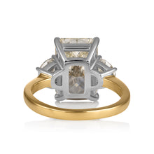 Load image into Gallery viewer, GIA 6.04ct Estate Vintage Radiant Diamond Engagement Wedding 18k Yellow Gold Platinum Ring