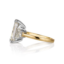 Load image into Gallery viewer, GIA 6.04ct Estate Vintage Radiant Diamond Engagement Wedding 18k Yellow Gold Platinum Ring