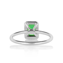 Load image into Gallery viewer, Reserved 1.57ct Estate Vintage Green Tourmaline Diamond Engagement Wedding Ring Platinum